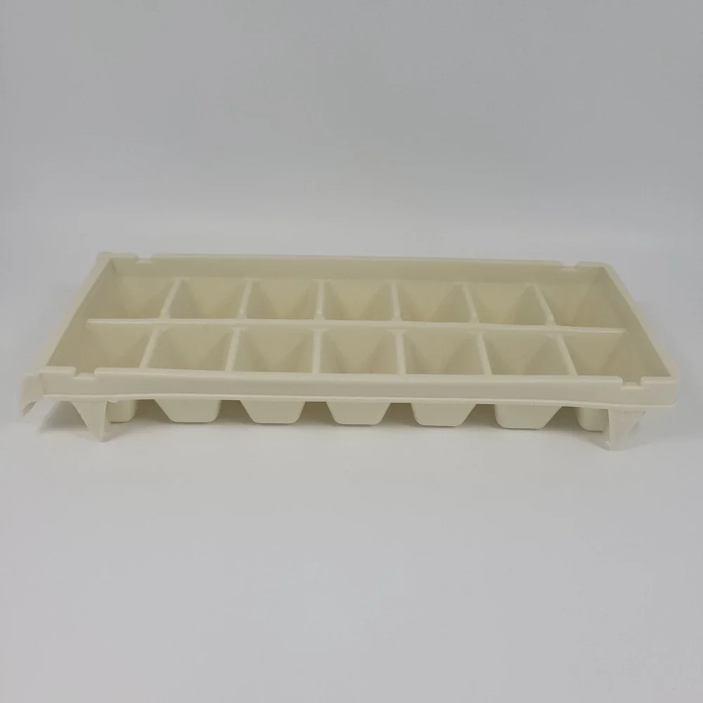 VTG Cubes Ice Cube Tray Off White Stackable Easy Release MCM‎ 70s 80s